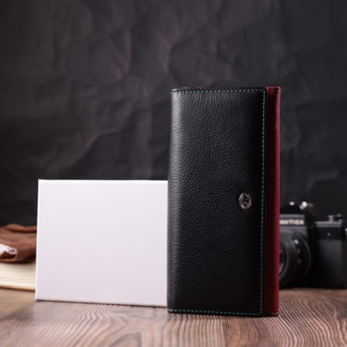 Гаманець ST Leather З натуральної шкіри Різнокольоровий (22517)