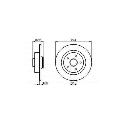 Гальмівний диск Bosch 0 986 478 744