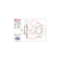 Гальмівний диск Brembo 09.A634.10