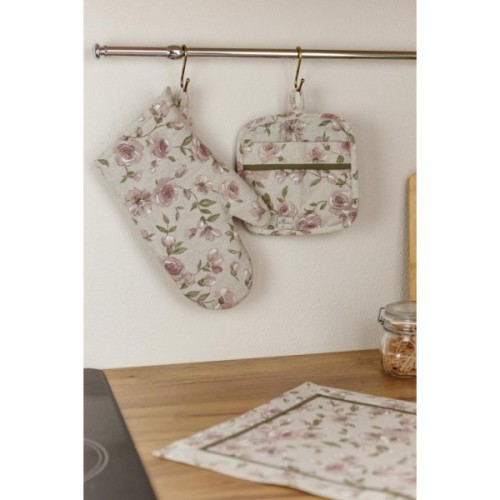 Кухонна прихватка Прованс Рукавичка Тереза квіточки 32х16 (034514)