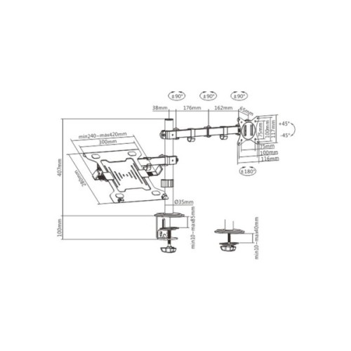 Кронштейн Gembird MA-DA-03