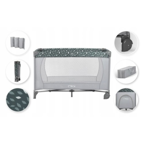 Дитячий манеж MoMi Belove колір — grey (LOZE00015)