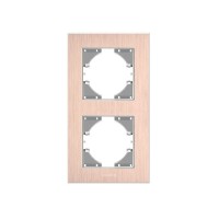 Рамка Videx BINERA мідний алюміній 2 пости (VF-BNFRA2V-CP)