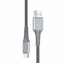 Дата кабель USB 2.0 AM to USB-C 1.2m Grey Grand-X (FC-12G)