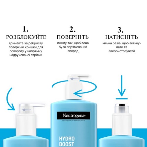 Лосьйон для тіла Neutrogena Hydro Boost Ультра легкий гель-лосьйон 400 мл (3574661391366)
