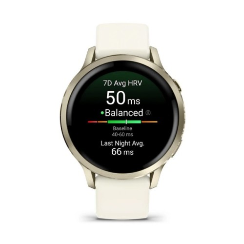 Смарт-годинник Garmin Venu 4 (41mm), Beige w/ Lunar Gold + Bone, GPS смарт-годинник (010-03013-00)