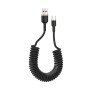 Дата кабель USB 2.0 AM to USB-C 1.0m spiral black ColorWay (CW-CBUC051-BK)