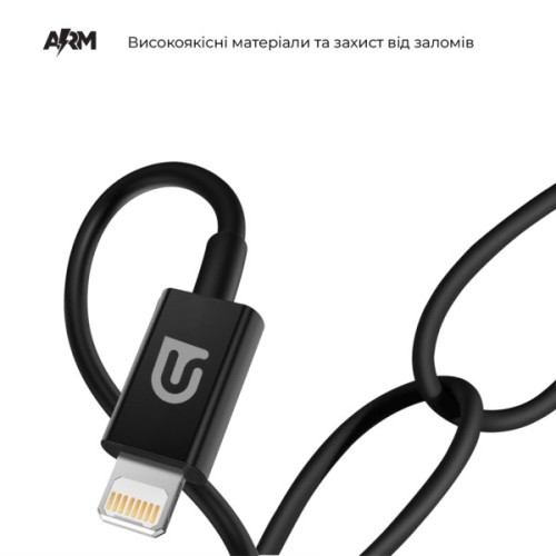 Зарядний пристрій Armorstandart AR-C43 Type-C PD30W + USB QC 3.0 Grey + cable Lightning (ARM82462)