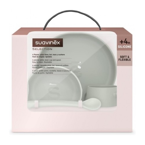 Набір дитячого посуду Suavinex Colour Essence, зелений (401542)