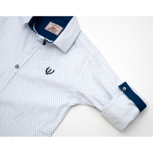 Сорочка дитяча A-Yugi шкільна (18101-146B-white)