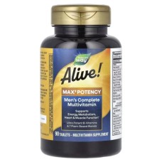 Мультивітамін Nature's Way Мультивітаміни для чоловіків Alive! Max3 Potency, Men's Multivitamin, 90 та (NWY-15542)