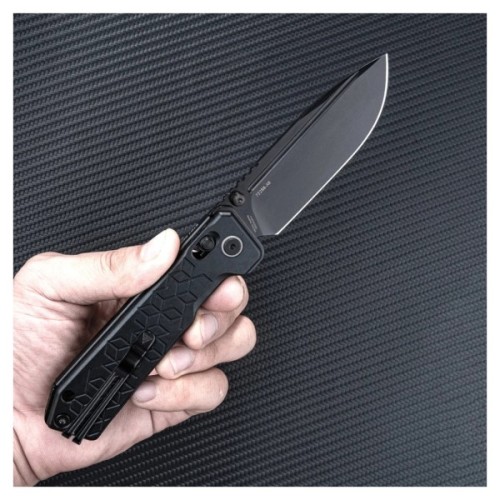 Ніж SRM Rubik, Sandvik 14C28N, алюміній, чорний (7228B-AB)