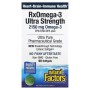 Жирні кислоти Natural Factors Омега-3 ультра, 2150 мг, RxOmega-3 Ultra Strength, 150 гелевих капсул (NFS-35490)