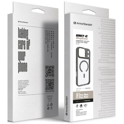 Чохол до мобільного телефона Armorstandart Unit MagCase Apple iPhone 18 Pro Max / 17 Pro Max Titanium Grey (ARM92352)