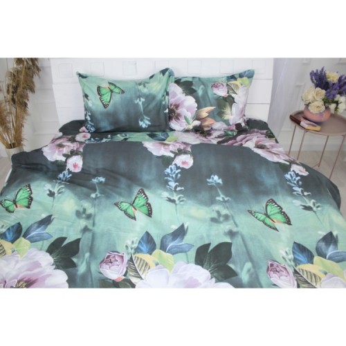 Постільна білизна MirSon Сатин 22-1286 Wonderful flowers Полуторний (2200003595932)