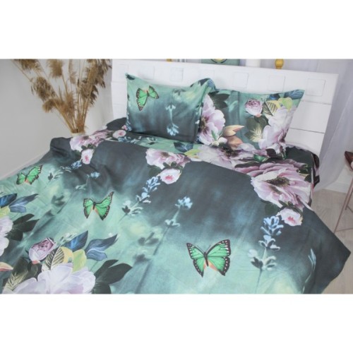 Постільна білизна MirSon Сатин 22-1286 Wonderful flowers Полуторний (2200003595932)