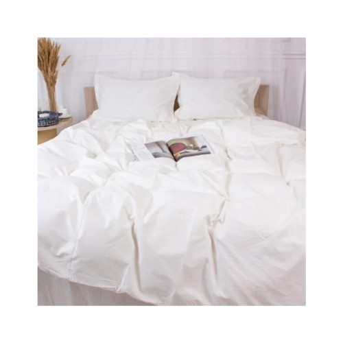 Постільна білизна MirSon Poplin Line 002 Milky White 110x140 (2200006277323)
