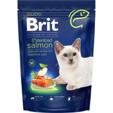 Сухий корм для кішок Brit Premium by Nature Cat Sterilized Salmon 800 г (8595602553099)