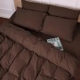 Постільна білизна MirSon 003 Brown Фланель 2x143x210 Сімейний (2200009648755)