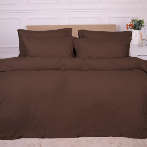 Постільна білизна MirSon 003 Brown Фланель 2x143x210 Сімейний (2200009648755)