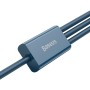 Дата кабель USB 2.0 AM to Lightning + Micro 5P + Type-C 1.5m 3.5A blue Baseus (CAMLTYS-03)