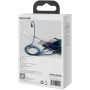 Дата кабель USB 2.0 AM to Lightning + Micro 5P + Type-C 1.5m 3.5A blue Baseus (CAMLTYS-03)