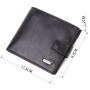 Гаманець Canpellini З натуральної шкіри Чорний (21877)
