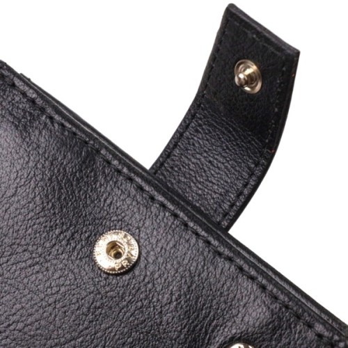 Гаманець Canpellini З натуральної шкіри Чорний (21877)