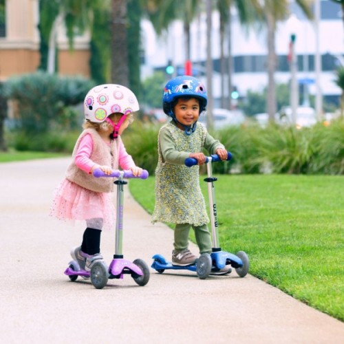 Самокат Micro Mini Deluxe Fairy Glitter LED Пурпуровий (MMD207)