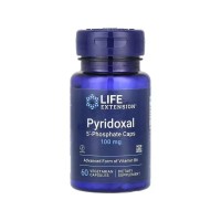 Вітамін Life Extension Піридоксаль 5''-фосфат, Вітамін B6, 100 мг, Pyridoxal 5''-Phosphate Caps, 6 (LEX-12176)