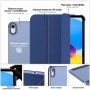 Чохол до планшета BeCover Tri Fold Hard Apple iPad 10.9" (2022/2024)/iPad (А16) 2025 11" Deep Blue (716119)