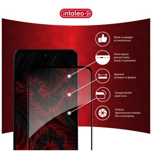 Скло захисне Intaleo Full Glue ESD Moto G67 Power / G67 / G57 Power / G57 / G36 Power / G36 Black (1283126634970)