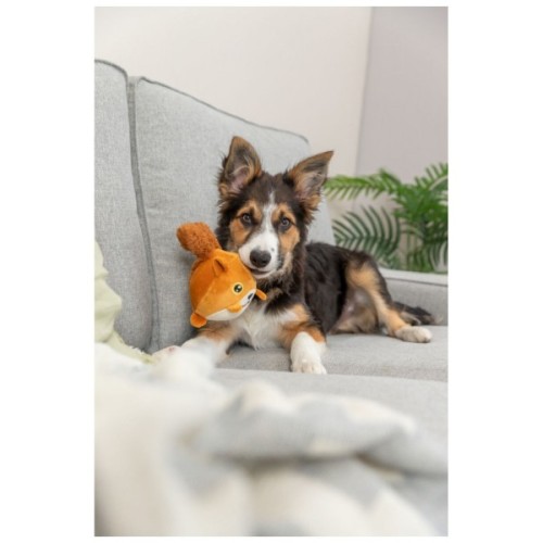 Іграшка для собак Trixie Білка з ефектом пам'яті 13 см помаранчева (4011905360201)