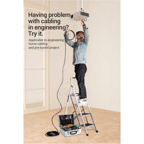 Кабель мультимедійний HDMI M to HDMI M 1.0m 4K60Hz cotton braided black zinc alloy Vention (ALMBF)