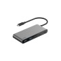 Концентратор Belkin USB-C 7-in-1 2xUSB 3.0 + USB-C + PD + HDMI 2.0 4K60Hz + SD/TF gray (AVC023HQSGY)