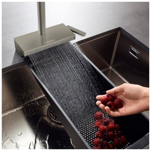 Змішувач Hansgrohe Aquno Select M81 , 21 см, сталь (73836800)