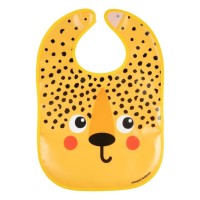 Нагрудничок Canpol babies Hello Little - гепард, пластмасовий з кишенькою (9/232_ora2)