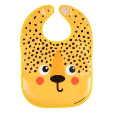 Нагрудничок Canpol babies Hello Little - гепард, пластмасовий з кишенькою (9/232_ora2)