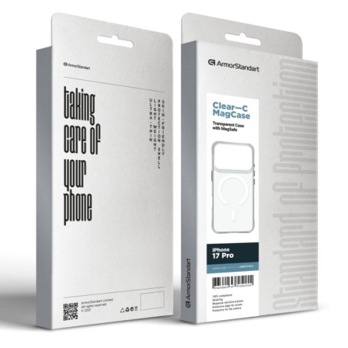 Чохол до мобільного телефона Armorstandart Clear-C MagCase Apple iPhone 17 Pro Transparent (ARM87401)