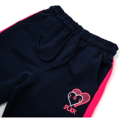 Спортивний костюм дитячий Joi з серцем (S-703-140G-blue)