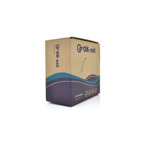 Кабель мережевий OK-Net FTP 500м cat.5e зовнішній з тросом 7*0,5 (F/UTP-cat.5e) (КППЭт-ВП (100) 4*2*0,51 / 500)