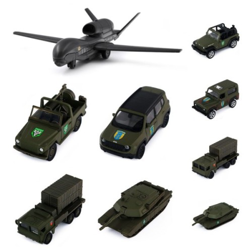 Машинка для дітей TechnoDrive серії Шеврони Героїв - Танк - 1 ОТБр (250332W2)
