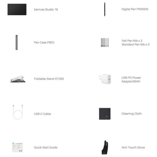 Планшет-монітор Huion Kamvas Studio 16 (KS1601)