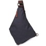 Сумка Vintage Через плече для чоловіків з текстилю Чорна (22196)