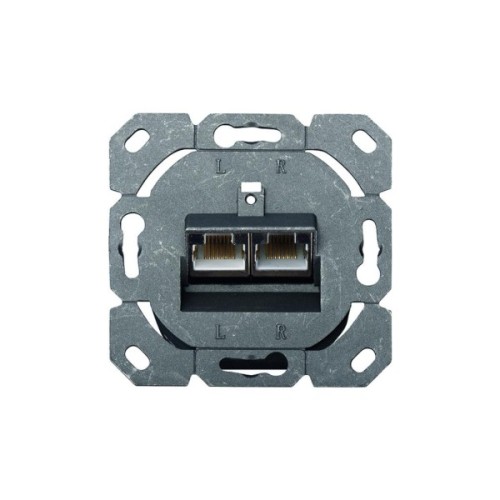 Комп'ютерна розетка Digitus 2xRJ45 FTP, для відкритої проводки (DN-9002-N)