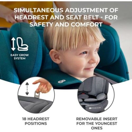 Автокрісло Kinderkraft Oneto3 i-Size Cool Grey (KCONE300GRY0000) (5902533922178)