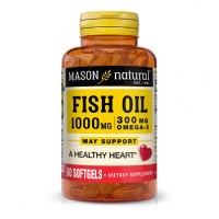 Жирні кислоти Mason Natural Риб'ячий жир з Омега-3, Omega-3 Fish Oil, 200 гелевих капсул (MAV12230)