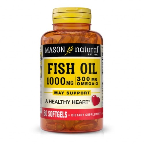 Жирні кислоти Mason Natural Риб'ячий жир з Омега-3, Omega-3 Fish Oil, 200 гелевих капсул (MAV12230)
