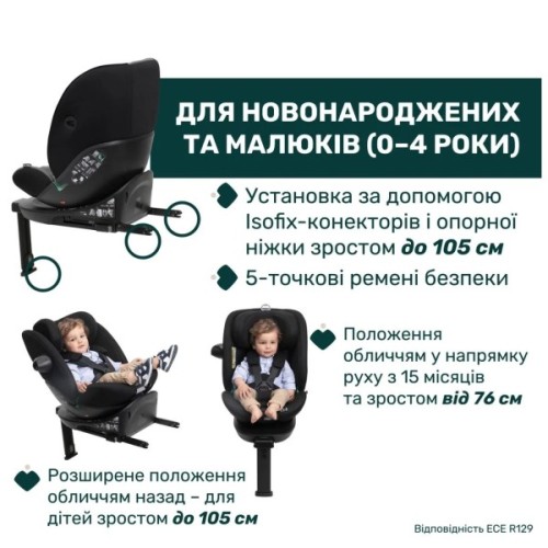 Автокрісло Chicco EverOne i-Size ( 0+/1/2/3) сіре (87148.73)
