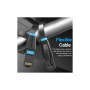 Патч-корд 10м, UTP cat 6 RJ-45 flat black Vention (IBJBL)